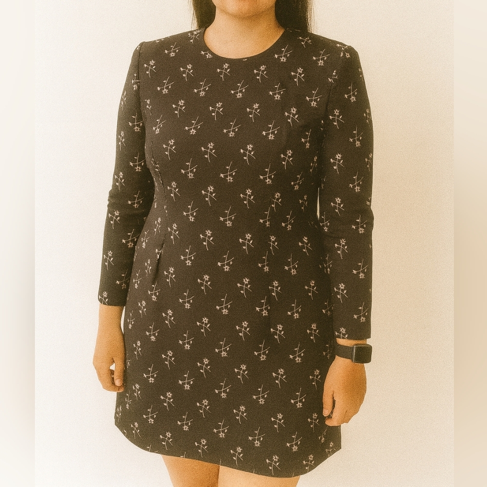VTG Talbots 10%WOOL Midi Dress Size‎ 2